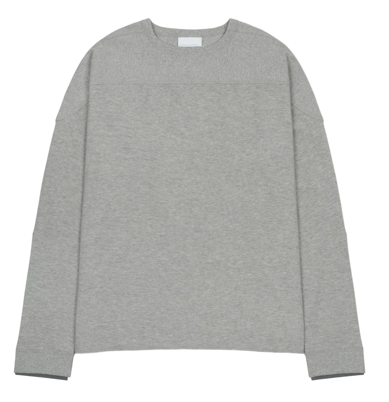 Rollable Crew Neck - Melange Grey