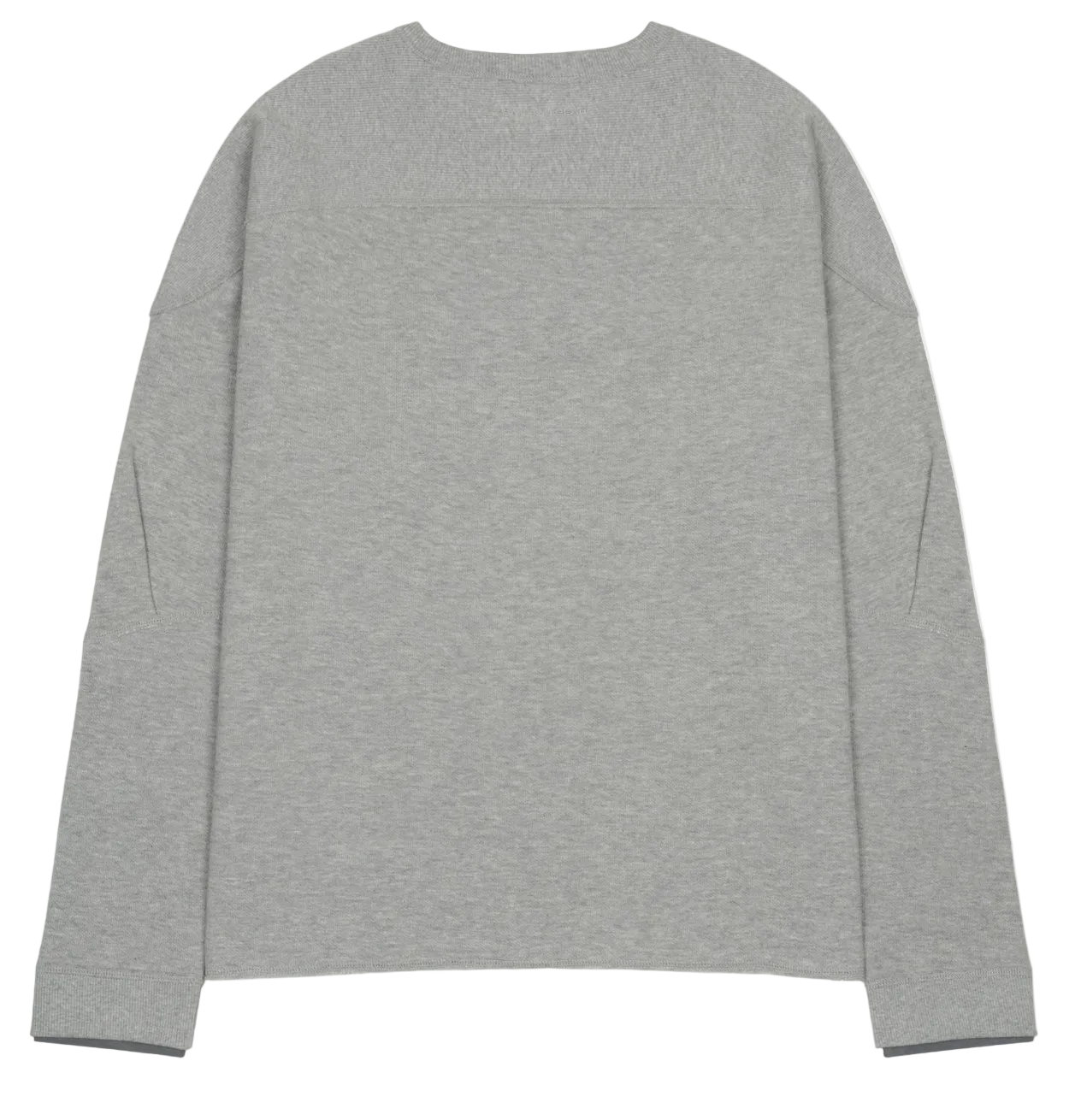 Rollable Crew Neck - Melange Grey