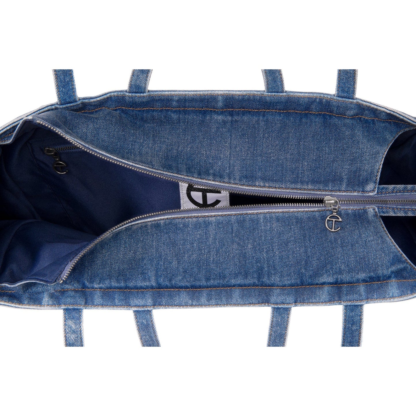 Large Denim Shopper - Distressed Blue