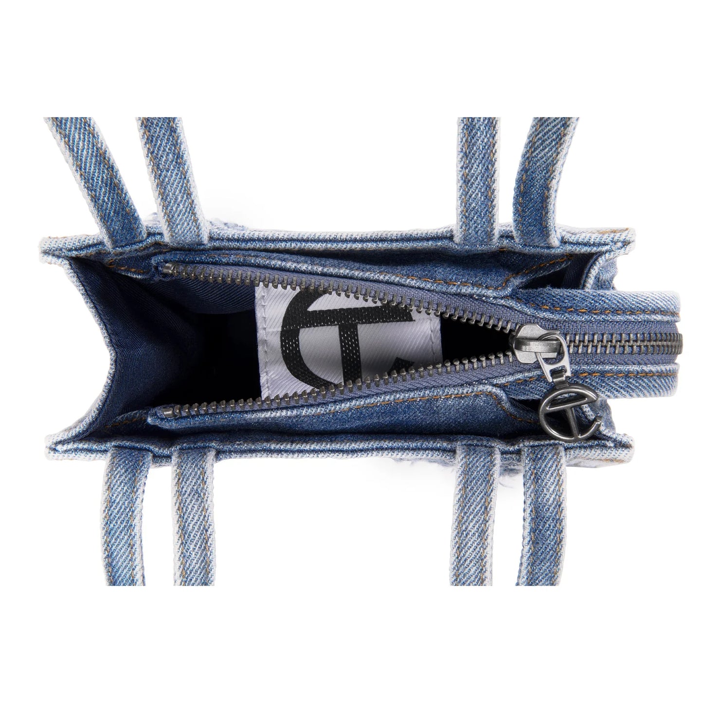 Small Denim Shopper - Distressed Blue