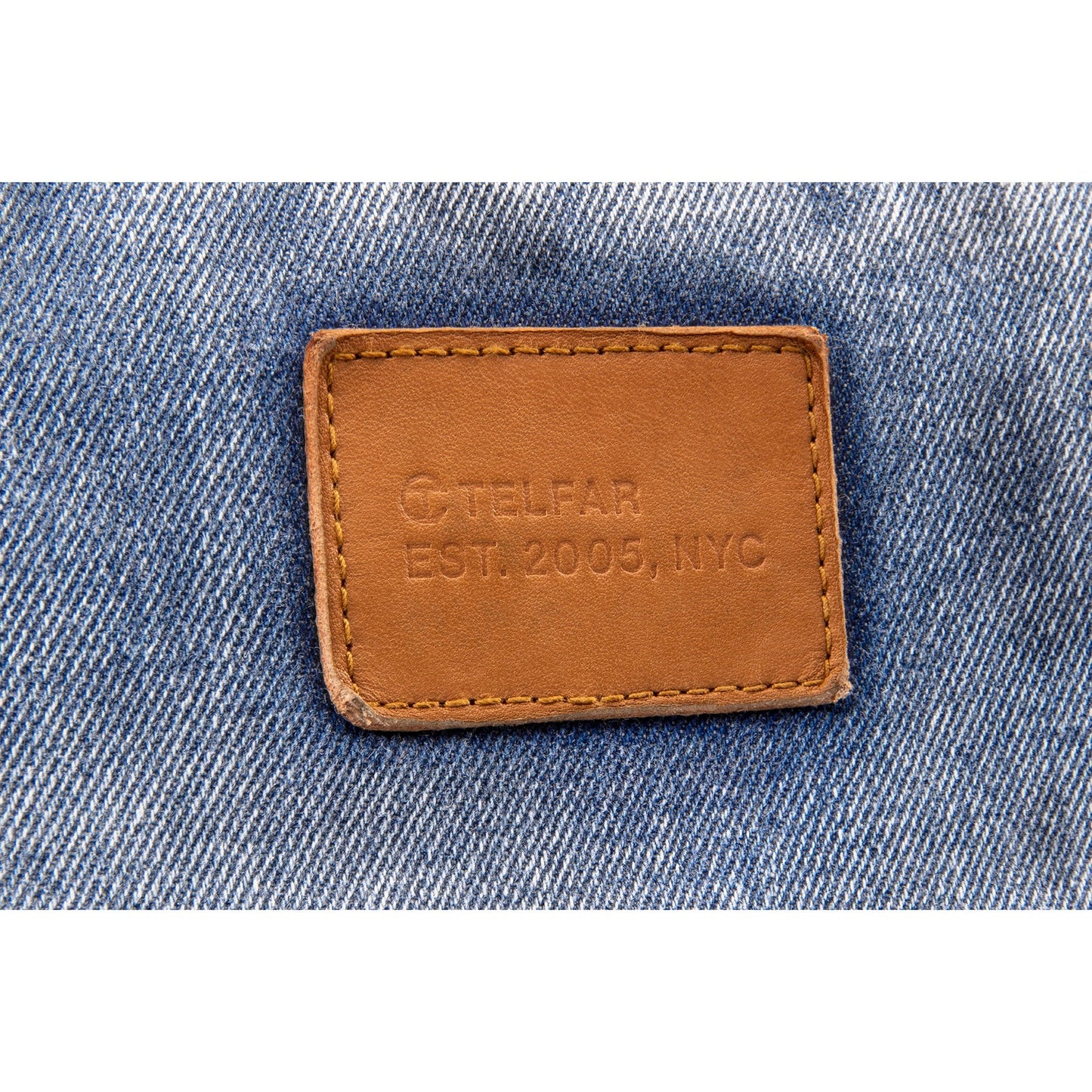 Small Denim Shopper - Distressed Blue