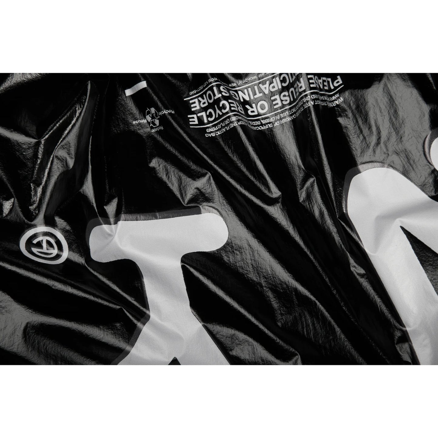 Medium New York Plastic Bag - Black
