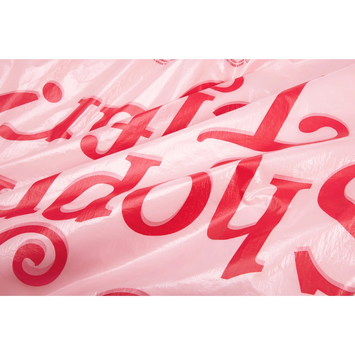 Medium Thank You Plastic Bag - Pink