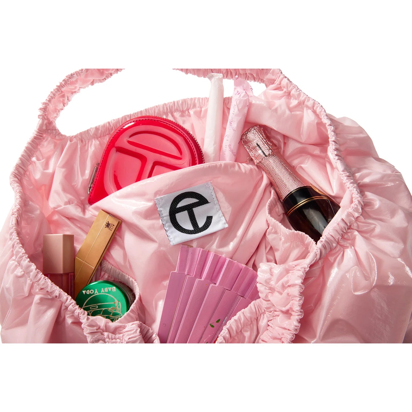 Medium Thank You Plastic Bag - Pink