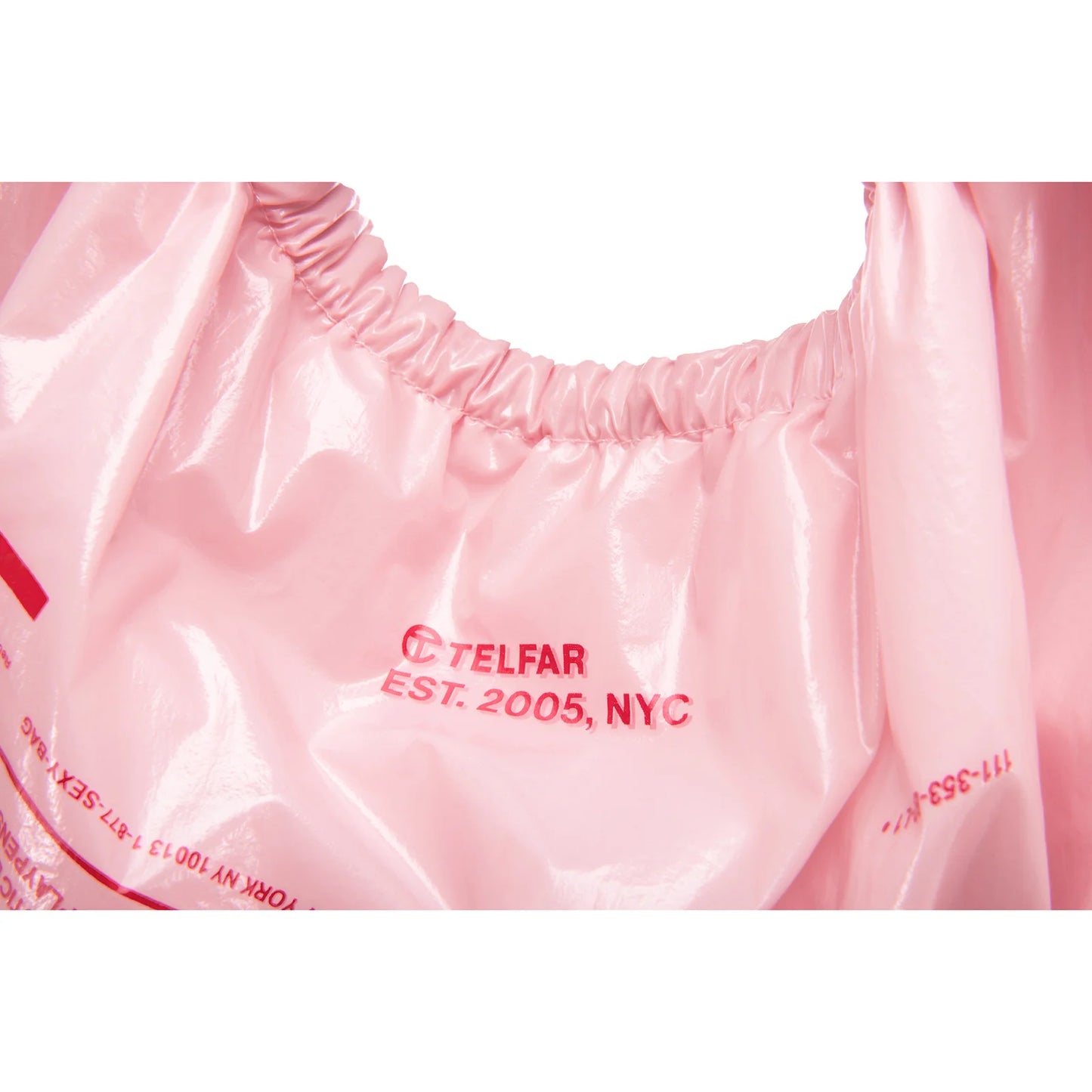 Medium Thank You Plastic Bag - Pink