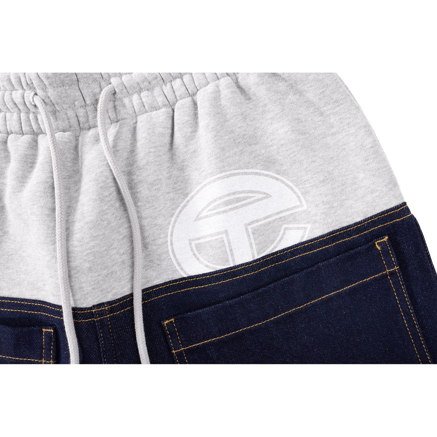 Saggy Sweat Jean - Blue/Heather Grey