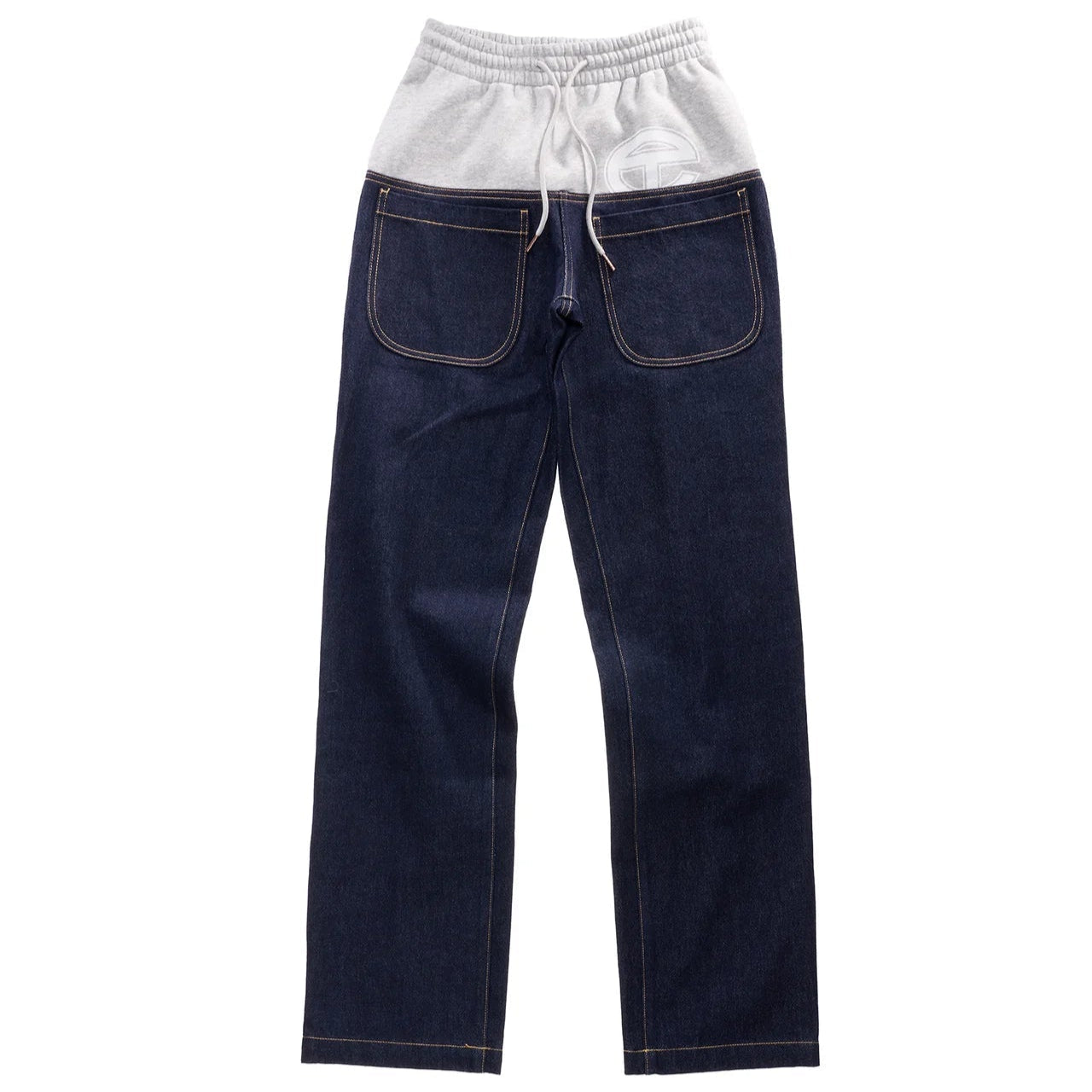 Saggy Sweat Jean - Blue/Heather Grey