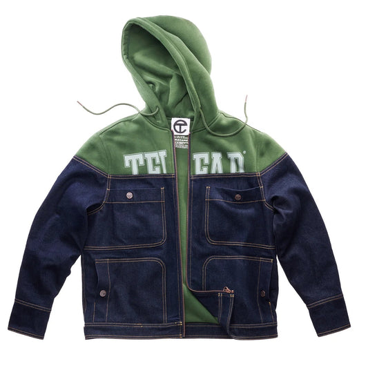 Sweat Jean Jacket - Blue/Drab