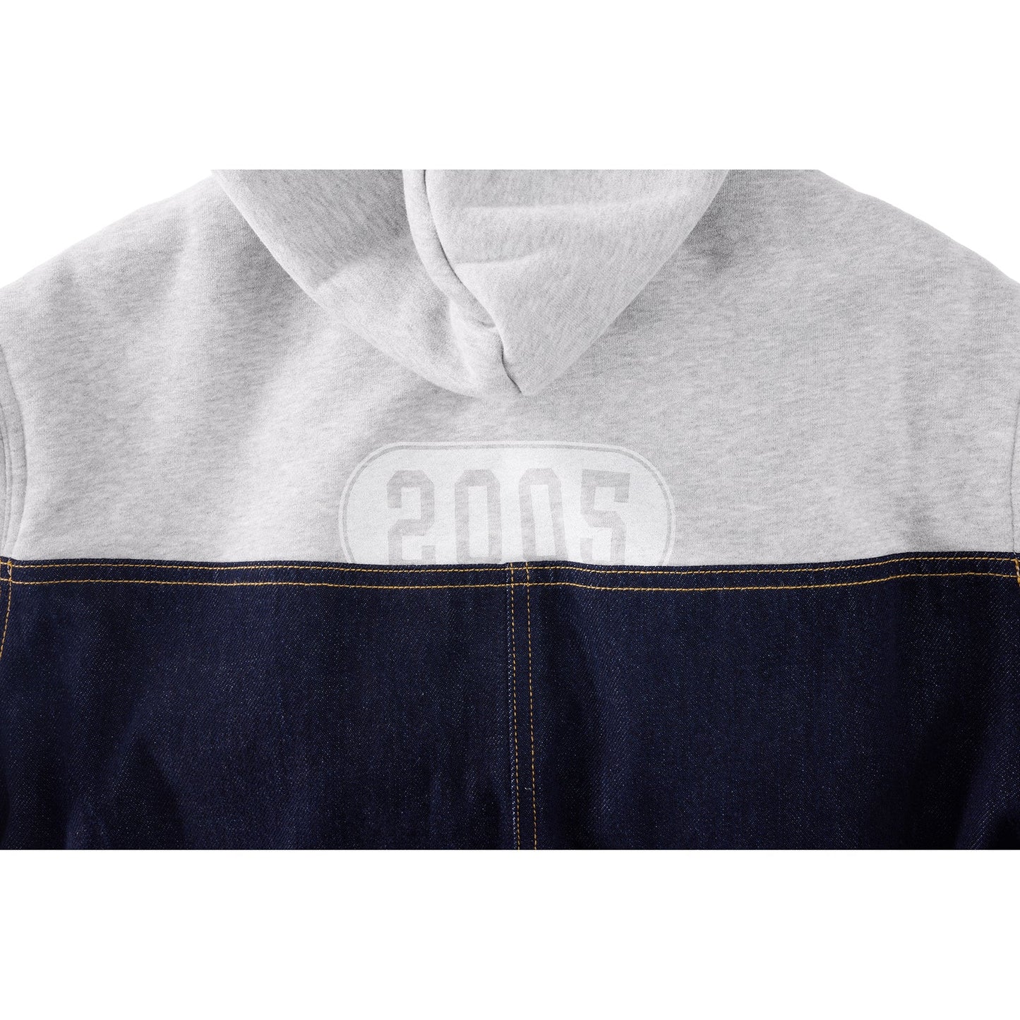 Sweat Jean Jacket - Blue/Heather Grey