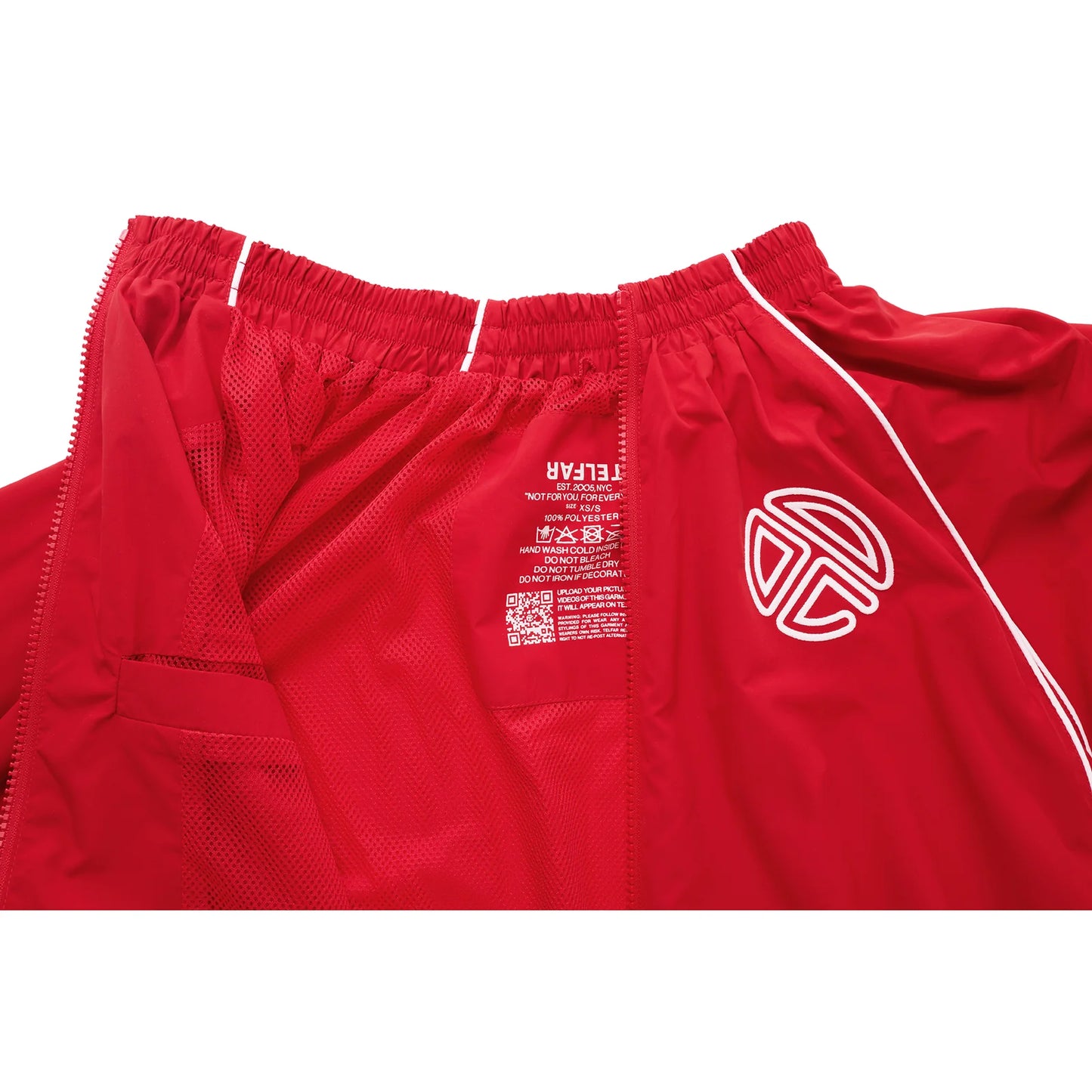 Upside Down Windbreaker Jacket - Red