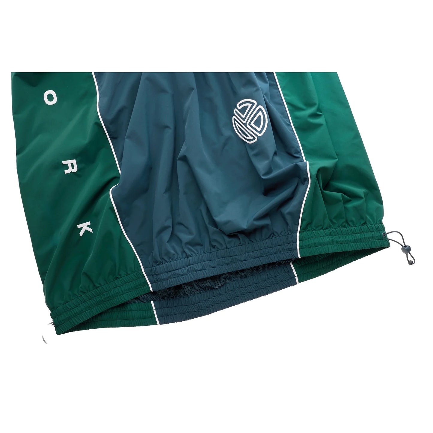 Upside Down Windbreaker Skirt - Green/Blue