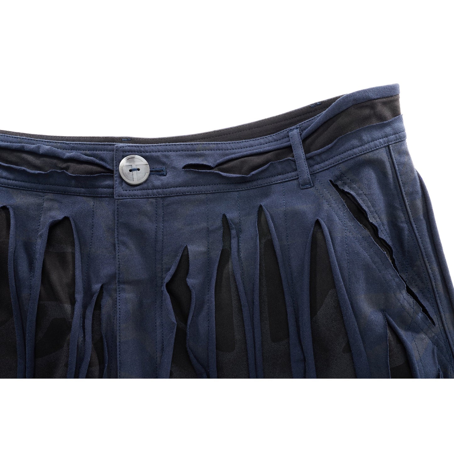 Woodgrain Balloon Pant - Black