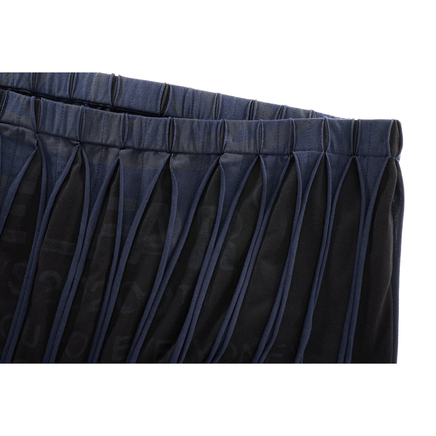 Woodgrain Maxi Skirt - Black