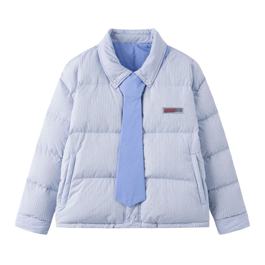 Reversible Shirt Down Puffer