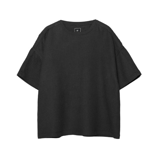 7127 Waffle Kimono Tee - Black
