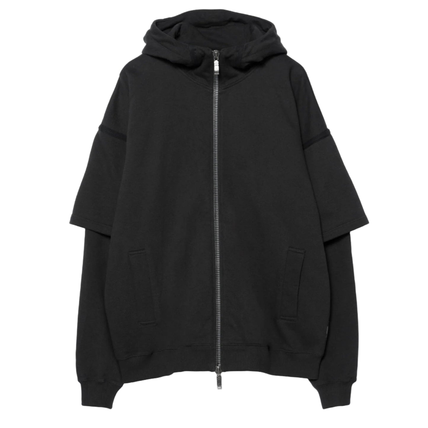 7131 Kimono Hooded Sweat - Black