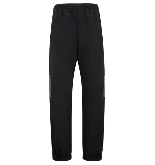 Panelled Trackpant - Black/Teal/Black