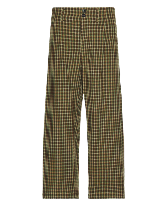 Wide Leg Pleated Trousers
