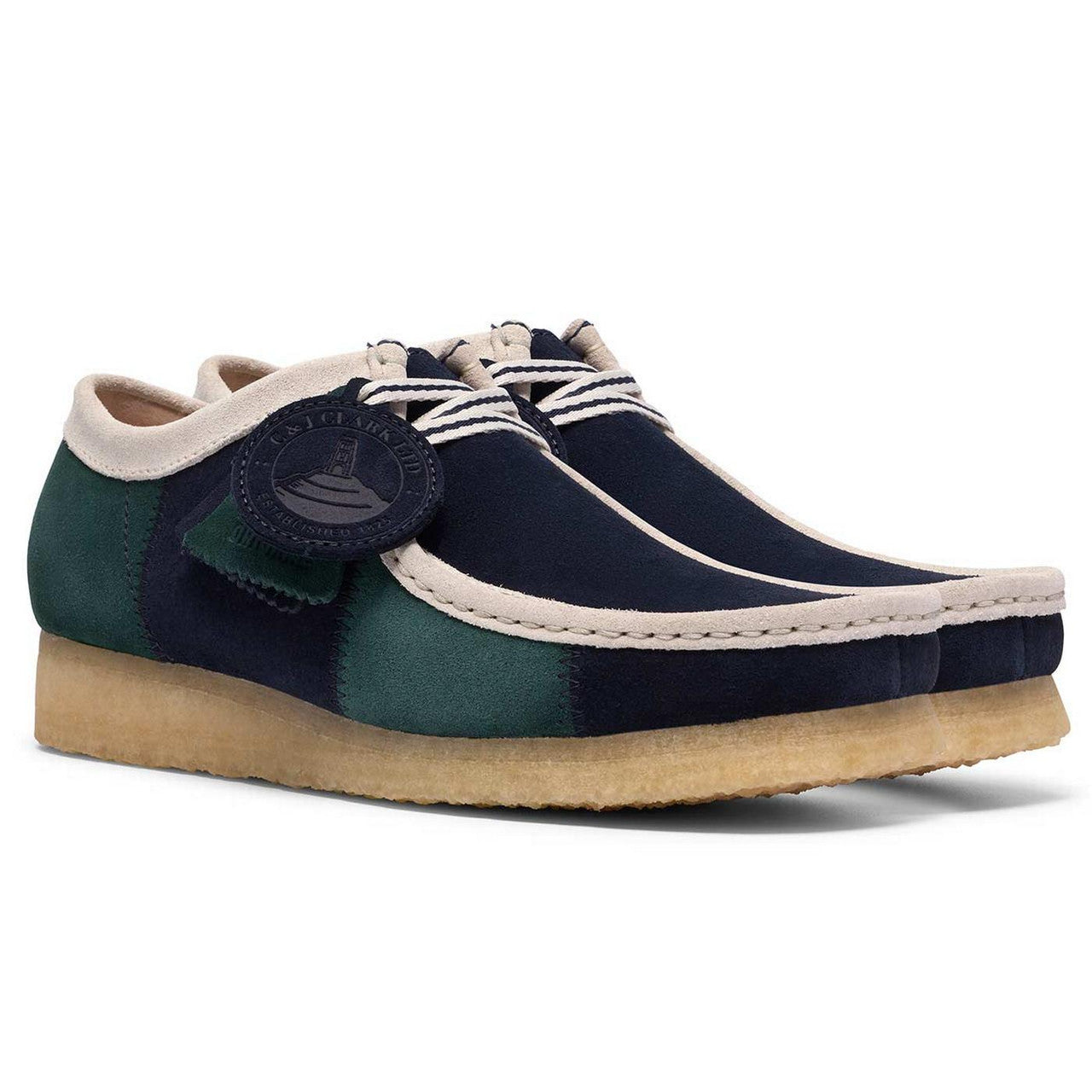 Wallabee - Blue/Green Sripe