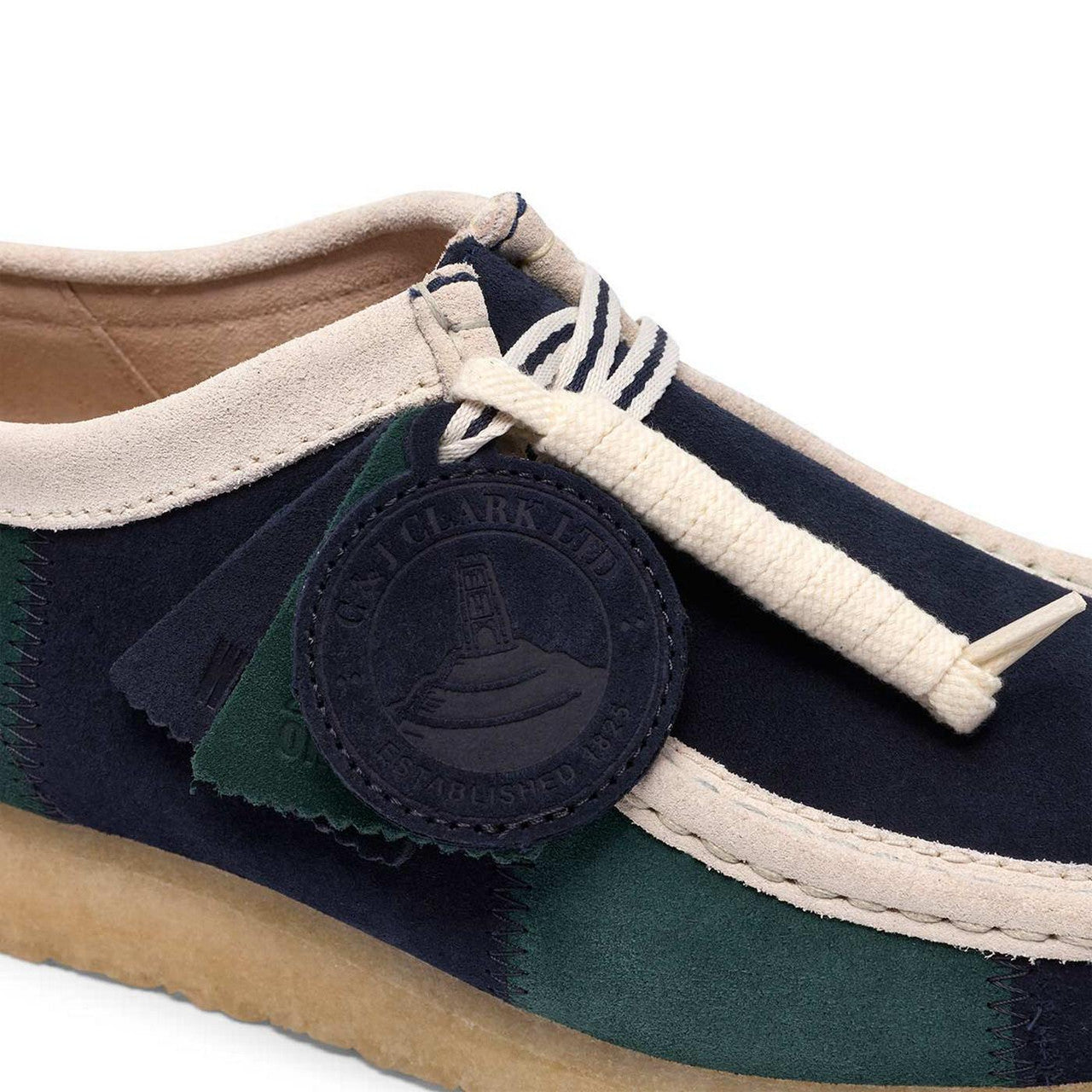 Wallabee - Blue/Green Sripe