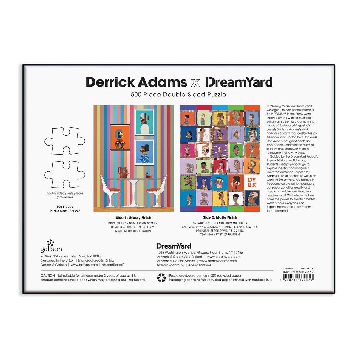 Derrick Adams x Dreamyard Double-Sided Puzzle