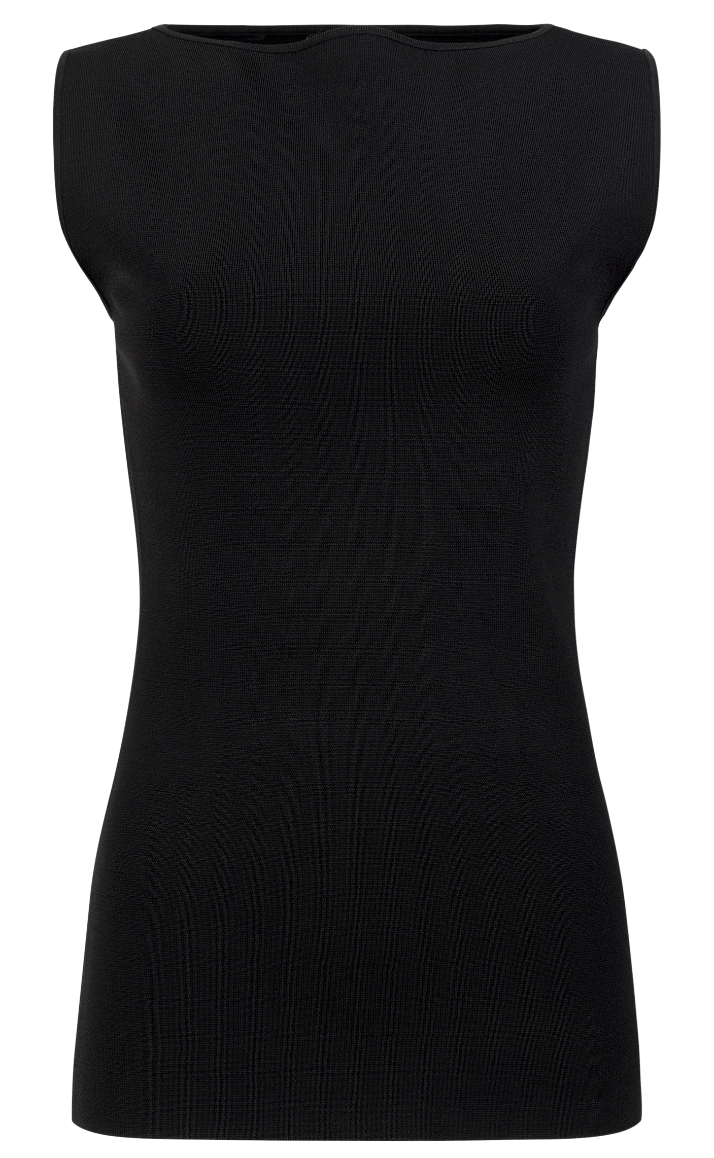 Boat Neck Top - Black