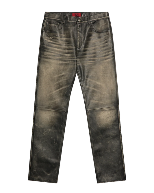 5-Pocket Leather Trousers