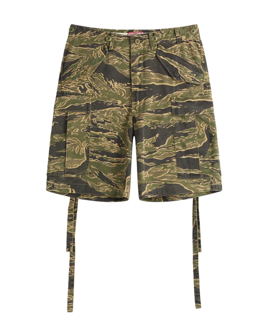 Tigerstripe Loose Cargo Shorts