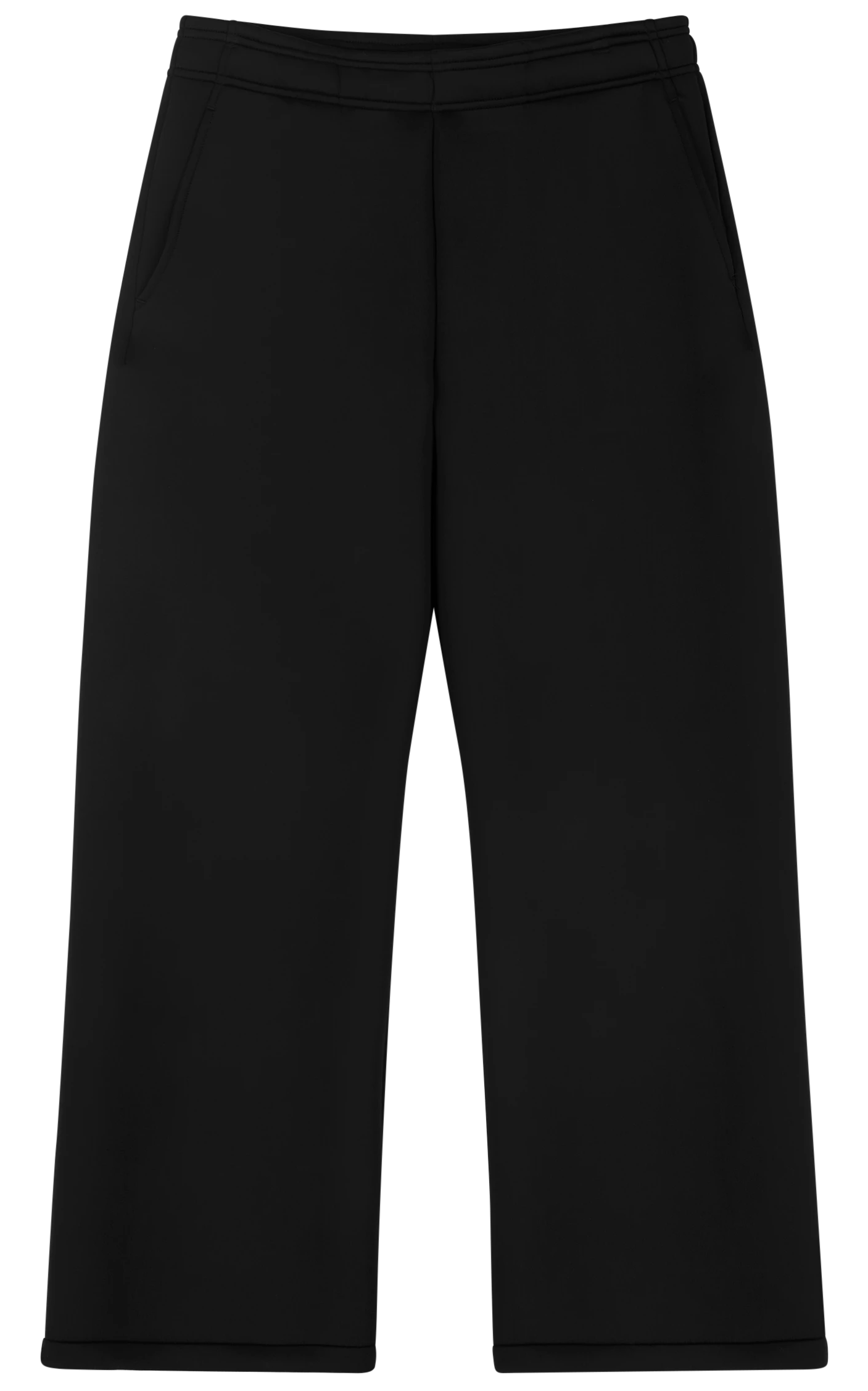 Straight Leg Scuba Sweat - Black