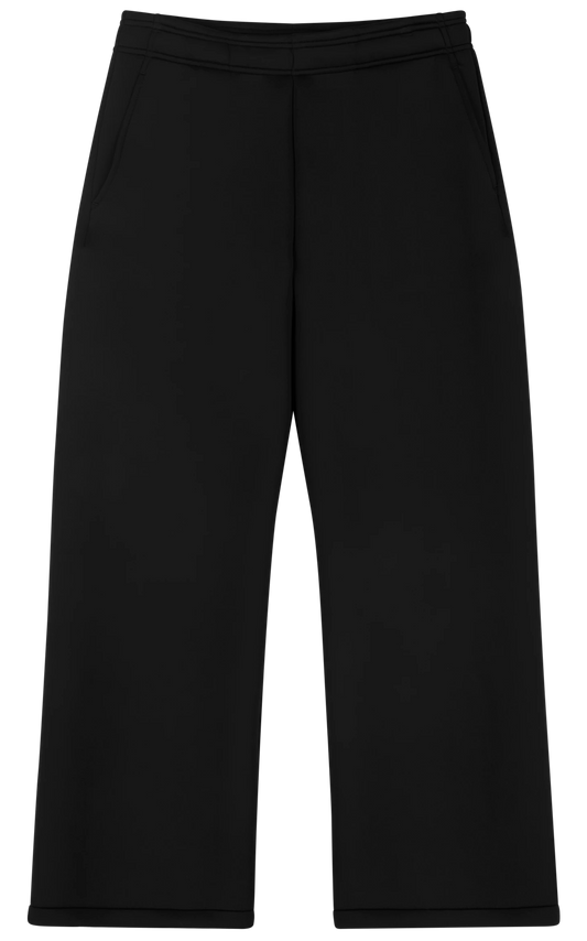 Straight Leg Scuba Sweat - Black