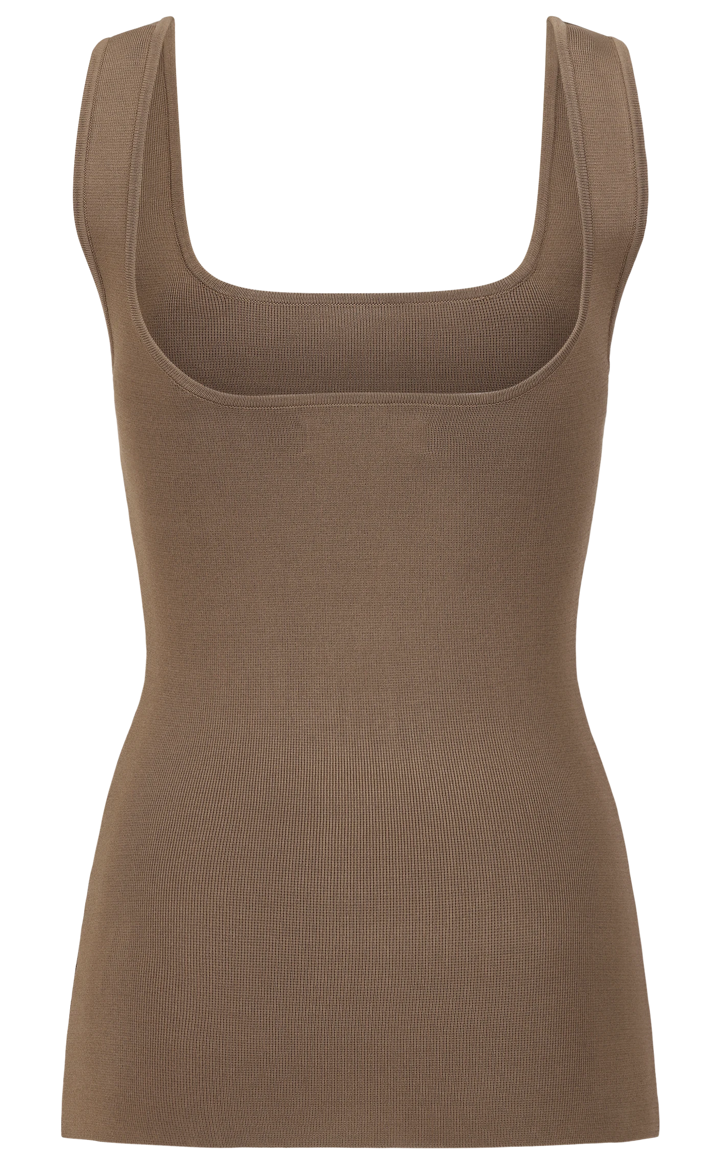 Square Neck Top - Tan