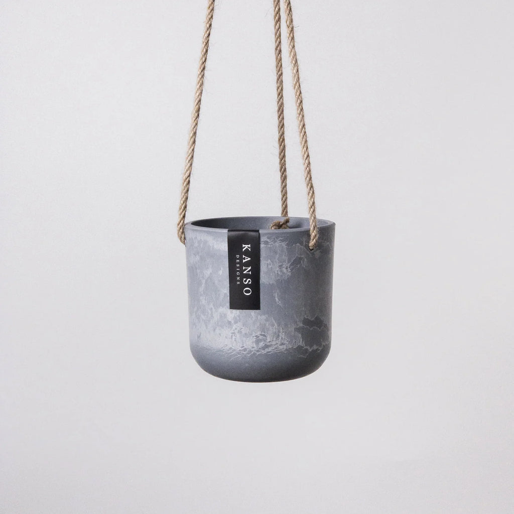 4 inch hanging planter 4" Signature Stone Hanging Planter